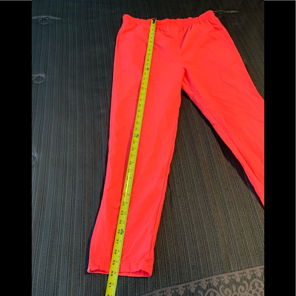 🍁Vintage Y2K 80th Neon Hot Pink Track Pants Joggers - Picture 14 of 15